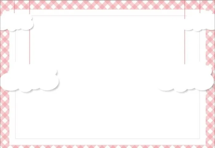 粉色照片框图片cdr矢量模版下载