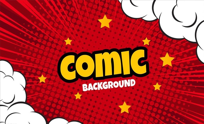 漫画背景图片ai矢量模版下载