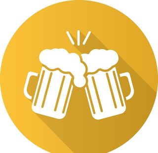 啤酒碰杯图标图片