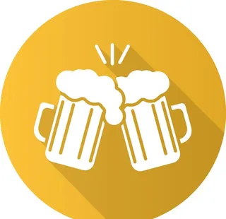 啤酒碰杯图标图片