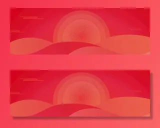 banner春 红色图片