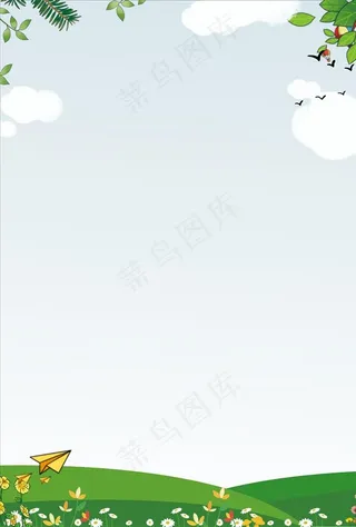 春季卡通背景素材图片