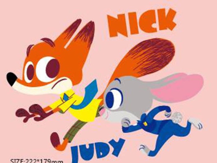 疯狂动物城朱迪和尼克NICK图片ai矢量模版下载