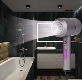 电吹风吹风效果图片