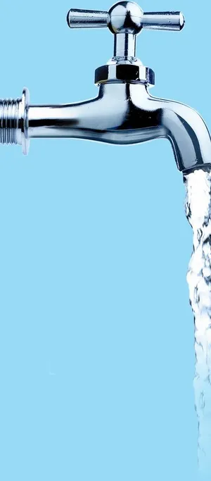水龙头流水图片