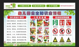 幼儿园安全知识宣传栏图片