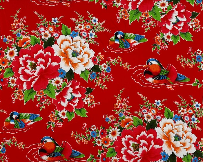 牡丹鸳鸯图图片