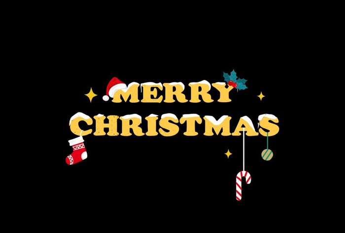 圣诞节字体元素设计图片