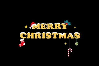 圣诞节字体元素设计图片