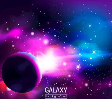 神秘彩色宇宙风景图片