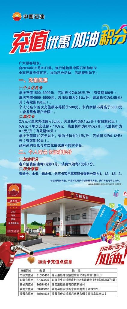 中国石油 充值加油卡图片(3402x7655)psd模版下载