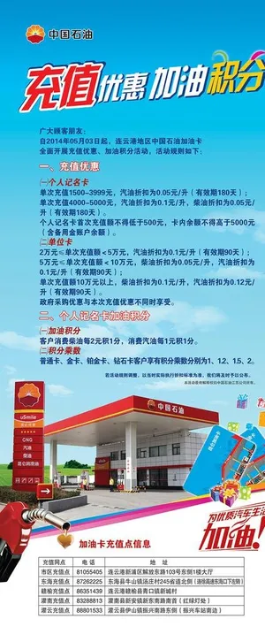 中国石油 充值加油卡图片