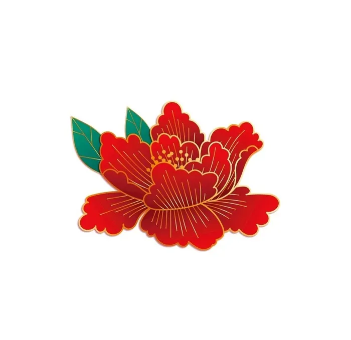 新年春节元旦喜庆装饰素材花图片ai矢量模版下载