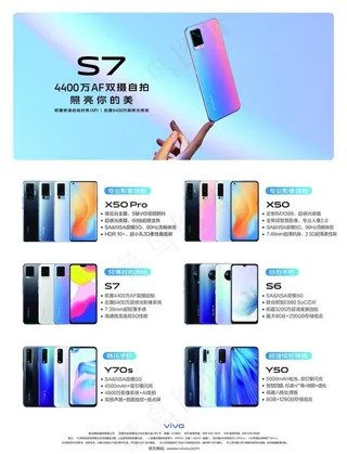 vivo S7 单页海报图片