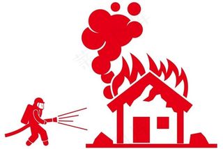 矢量消防员救火图片