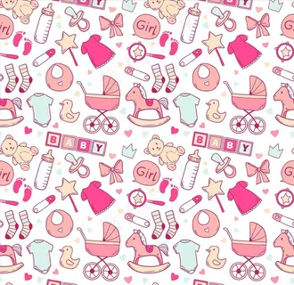 手绘婴儿用品儿童玩具底纹图片