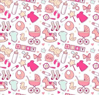 手绘婴儿用品儿童玩具底纹图片