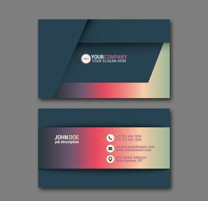 商务名片设计图片ai矢量模版下载