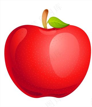 卡通苹果矢量图图片