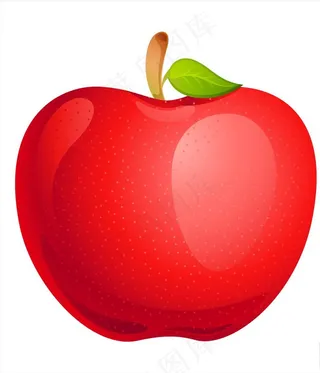 卡通苹果矢量图图片