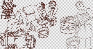 农作物插画图片