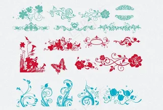 花的矢量图图片