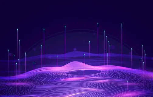 大数据概念线条感科技背景图片