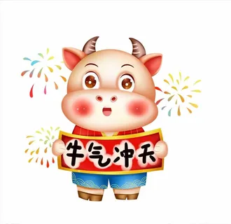 卡通牛图片