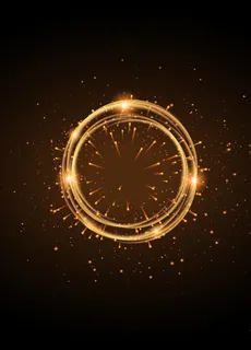 光环海报褐色图片