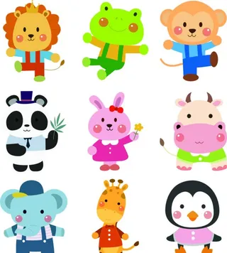 卡通动物图片