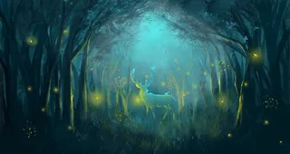 梦觉创意小清新动物图片