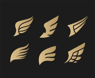 矢量翅膀图标图片