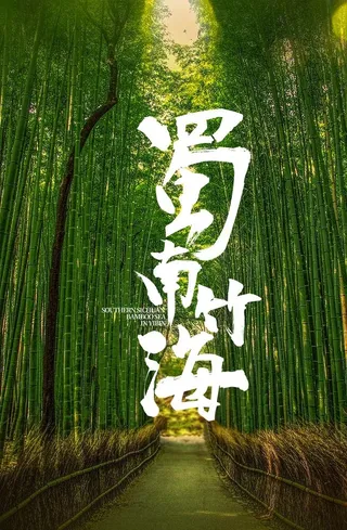 蜀南竹海 四川宜宾 旅游海报图片