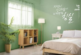 春夏风格清新居家场景海报素材图片