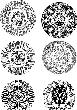 古代花纹图片