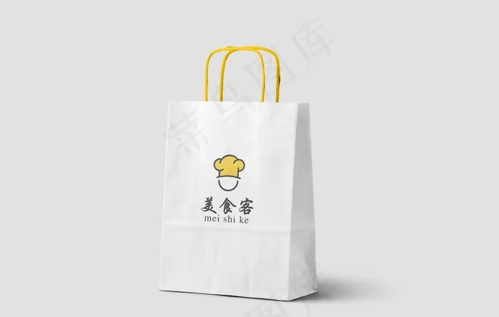 手提袋样机智能贴图图片psd模版下载