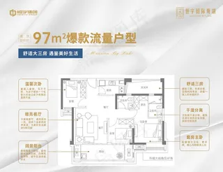 地产户型主视觉飞机稿图片