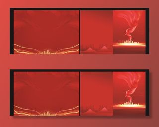 红色大气封面图片