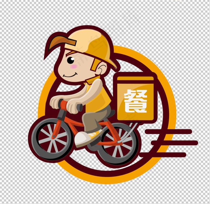 外卖小哥图片(1772x1772)psd模版下载