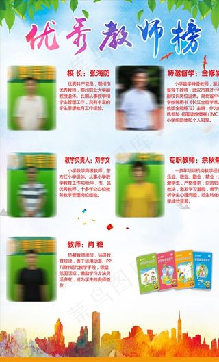 优秀教师榜名师老师风采员工简介图片