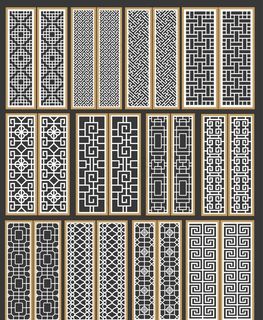 矢量镂空花格图片