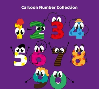 可爱大眼睛数字图片