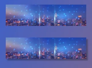 年会背景板素材元素线条点线科技图片