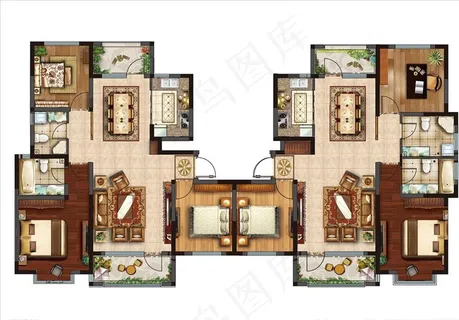 户型图分层图片