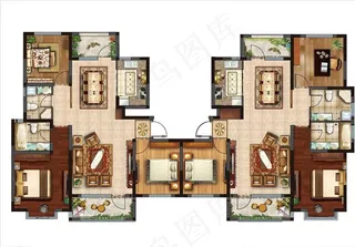 户型图分层图片