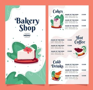 甜品蛋糕菜单西餐菜单图片