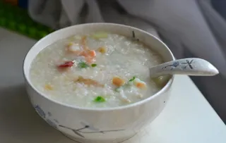 干贝虾粥图片