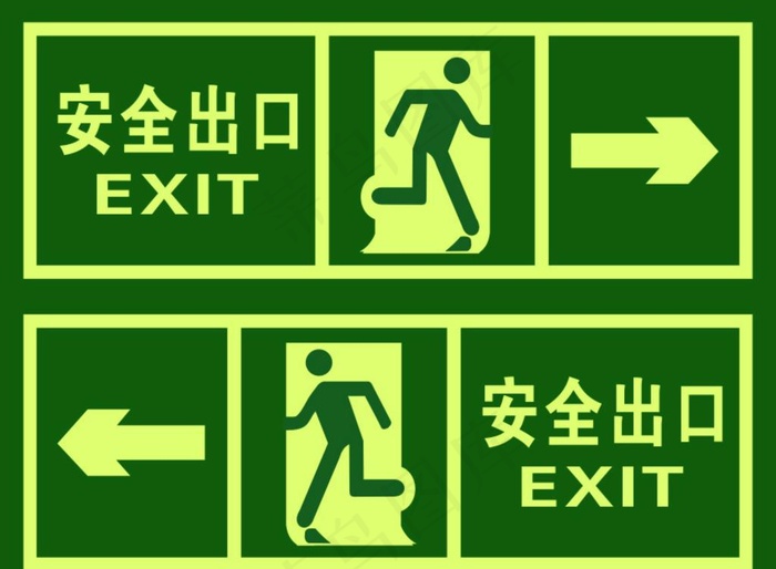 安全通道指示图片