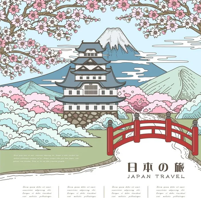 日本旅游海报图片