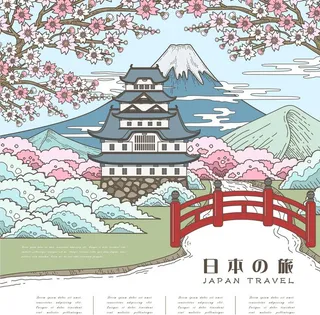 日本旅游海报图片
